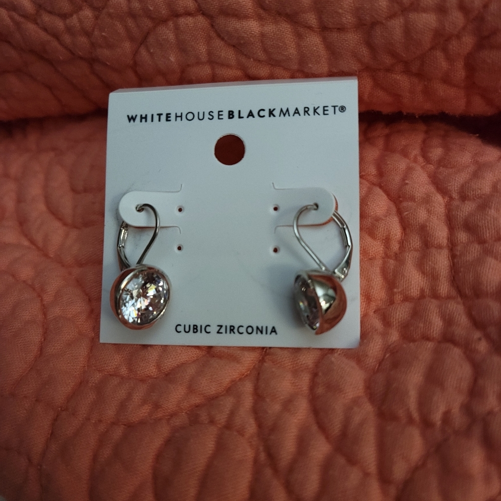White House Black Market Cubic Zirconia earrings